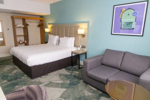 Room with sofa bed